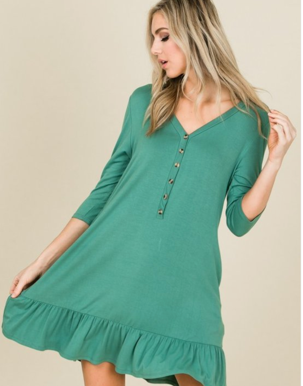 Henley Ruffle Boot Top (or Dress)