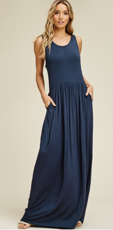 Blue Slate Tank Dress