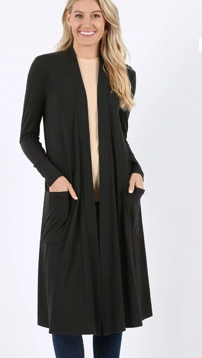Black Pocket Duster
