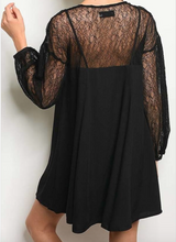 Black Beauty Dress with Lace Fanciness