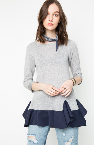 Silver Star Sweater Top