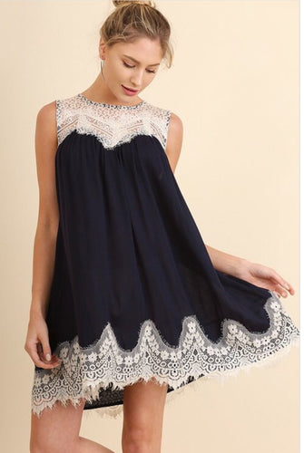 Antique Lace in Navy